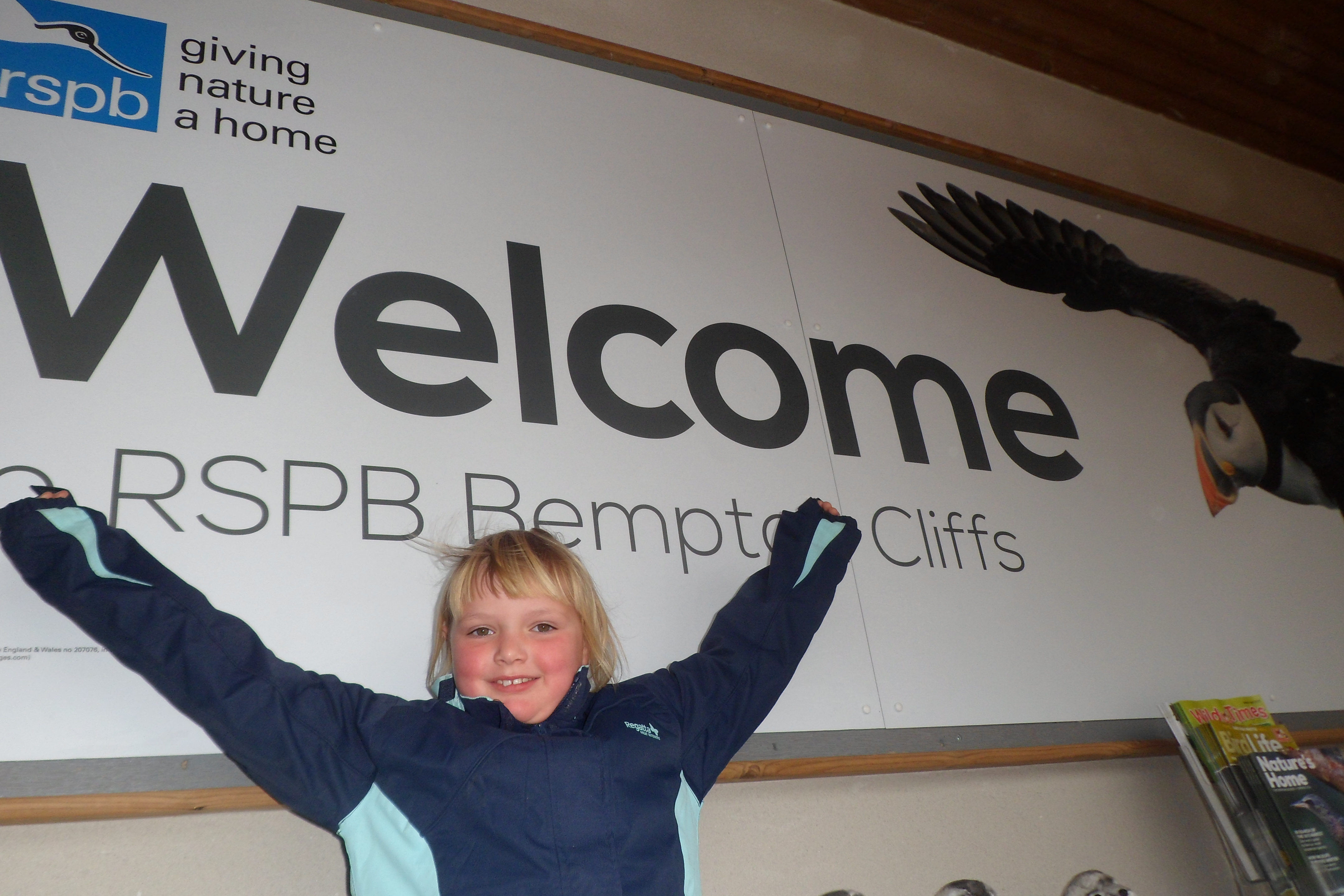 Bempton Cliffs welcomes its youngest volunteer Volunteers