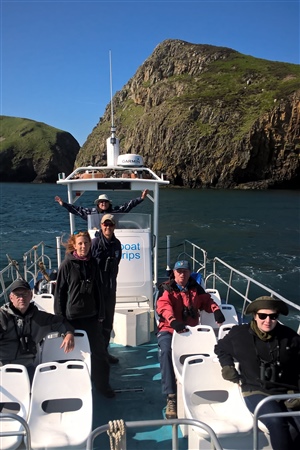 Staff and volunteers onboard the Ocean Ranger