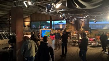 Rehearsing in the Autumnwatch Studio