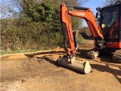 Digger on the new path