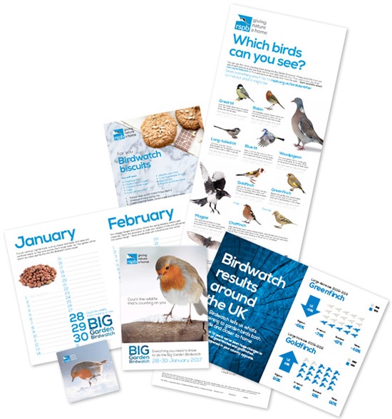 Big Garden Birdwatch pack contents