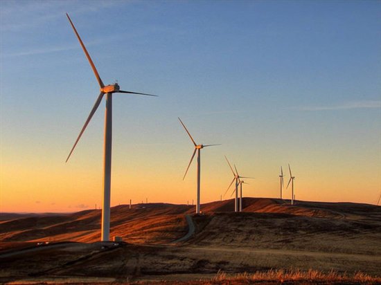Wind turbines by David Clarke Flickr CC