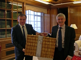 George Eustice (left) and Dr Mike Clarke (right)