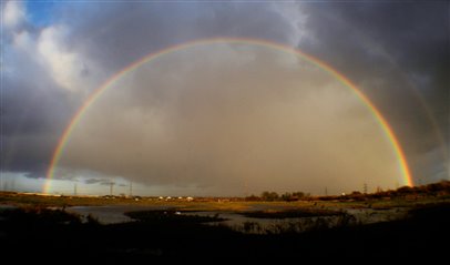 Full double rainbow by Tony O'Brien