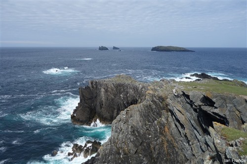 rocky cliffs by the ocean