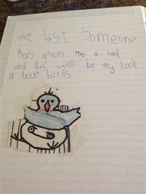 childs bird drawing