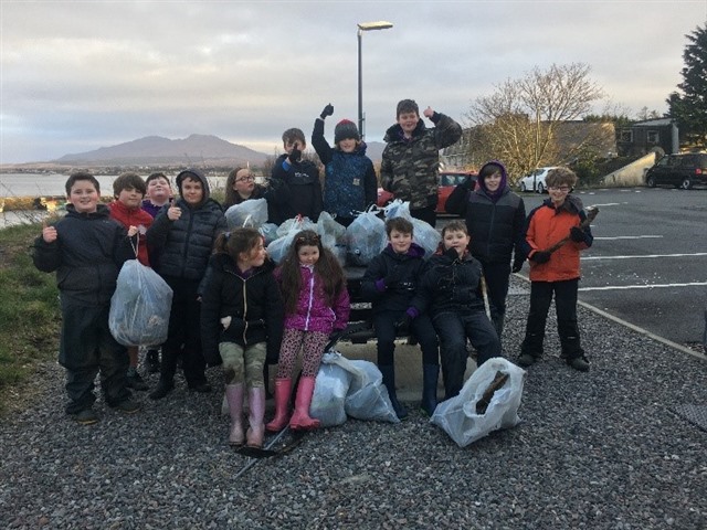 The members of Team Otter after a litter pick