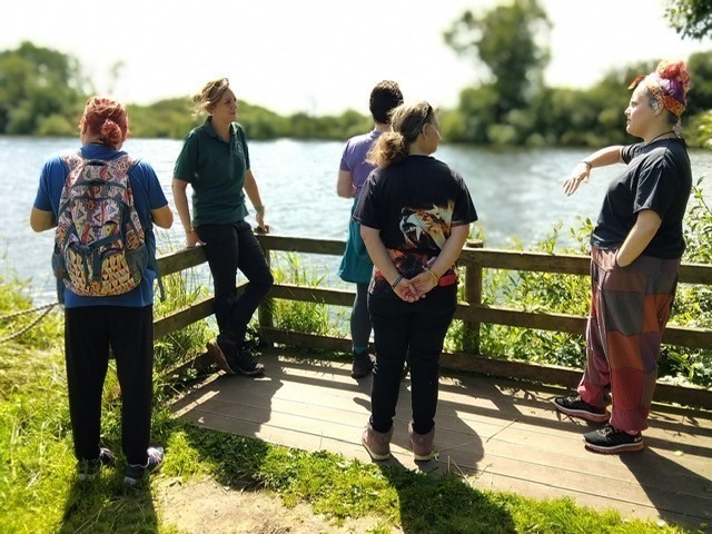 Eco therapy at RSPB Strumpshaw Fen nature reserve with the Green Light Trust.