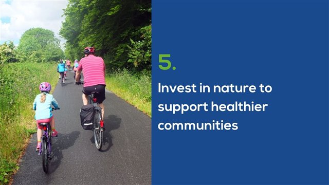 Invest in nature to support healthier communities 