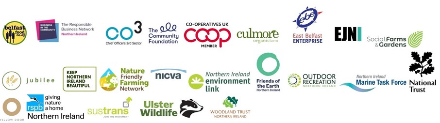 Logos of signatories who signed open letter in support of a green recovery